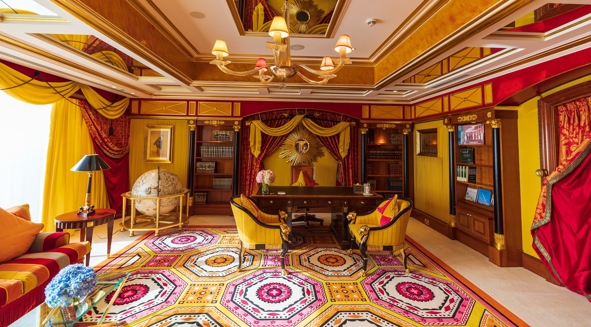 The rooms of the 7 star hotel