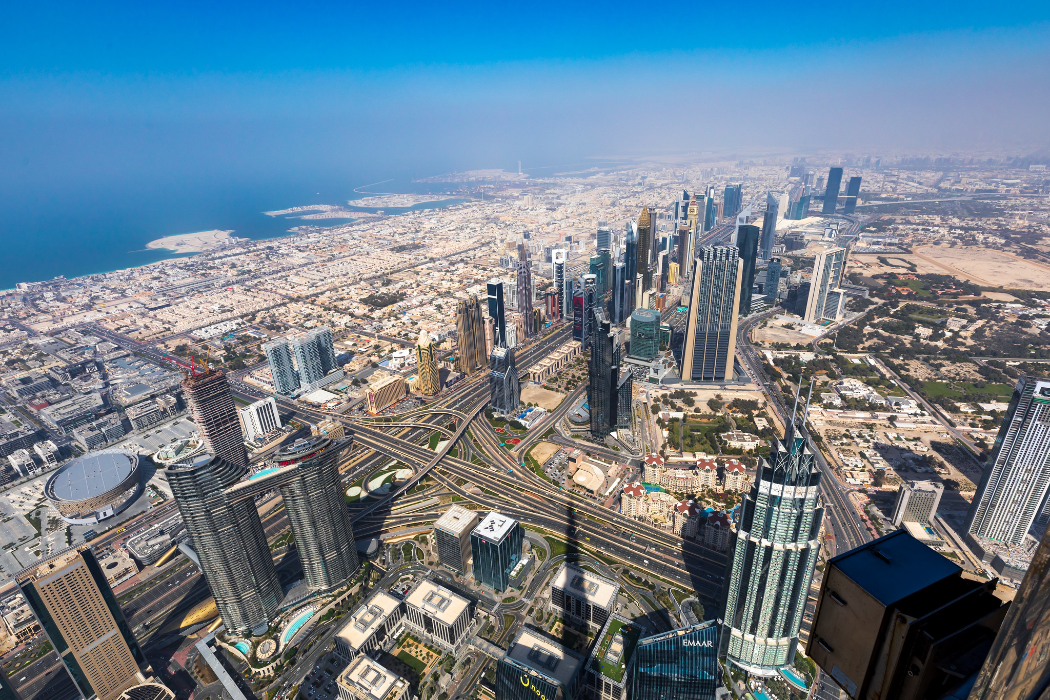 The view from the top of the world's tallest building