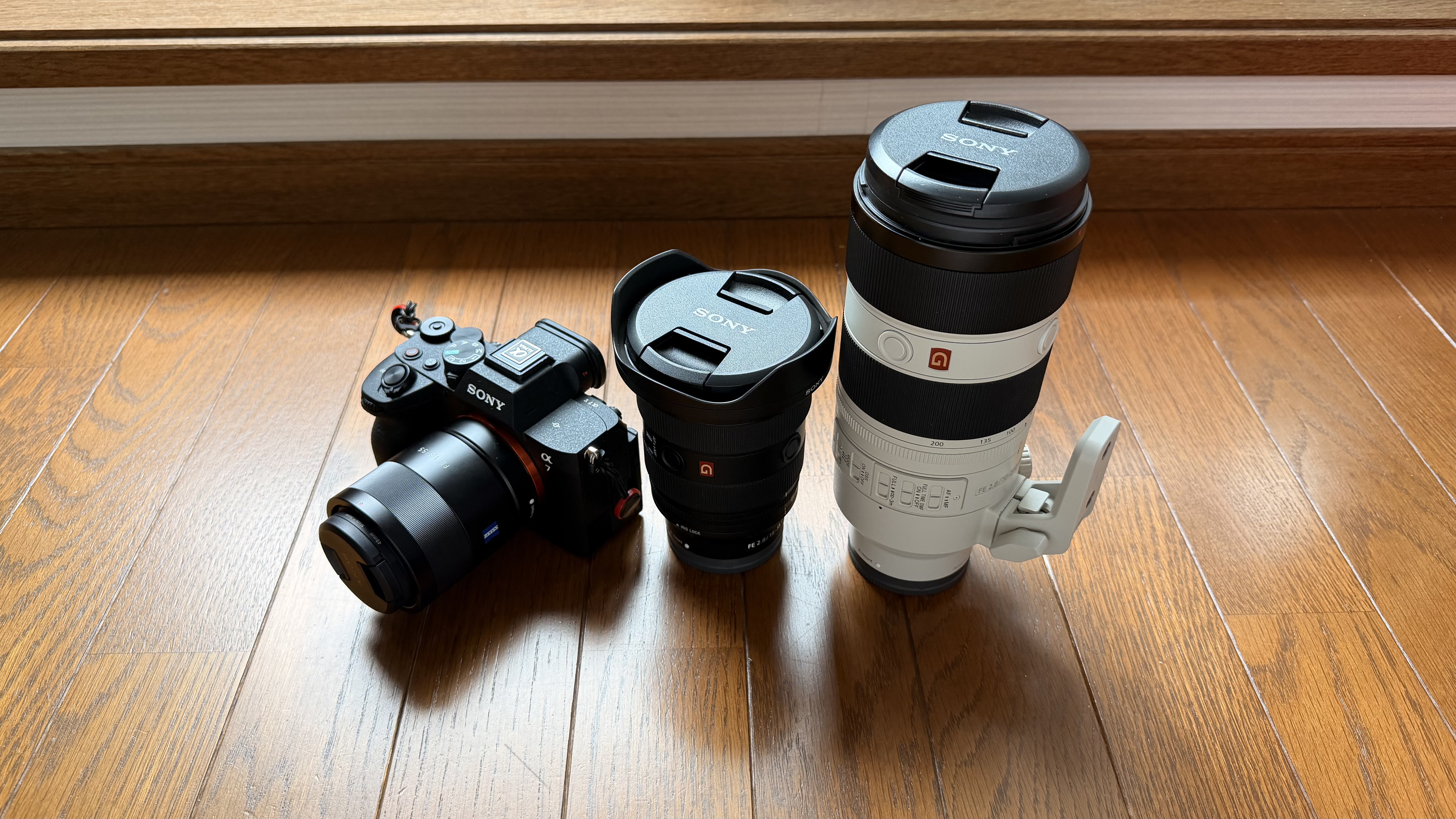Sony a7V with 3 lenses