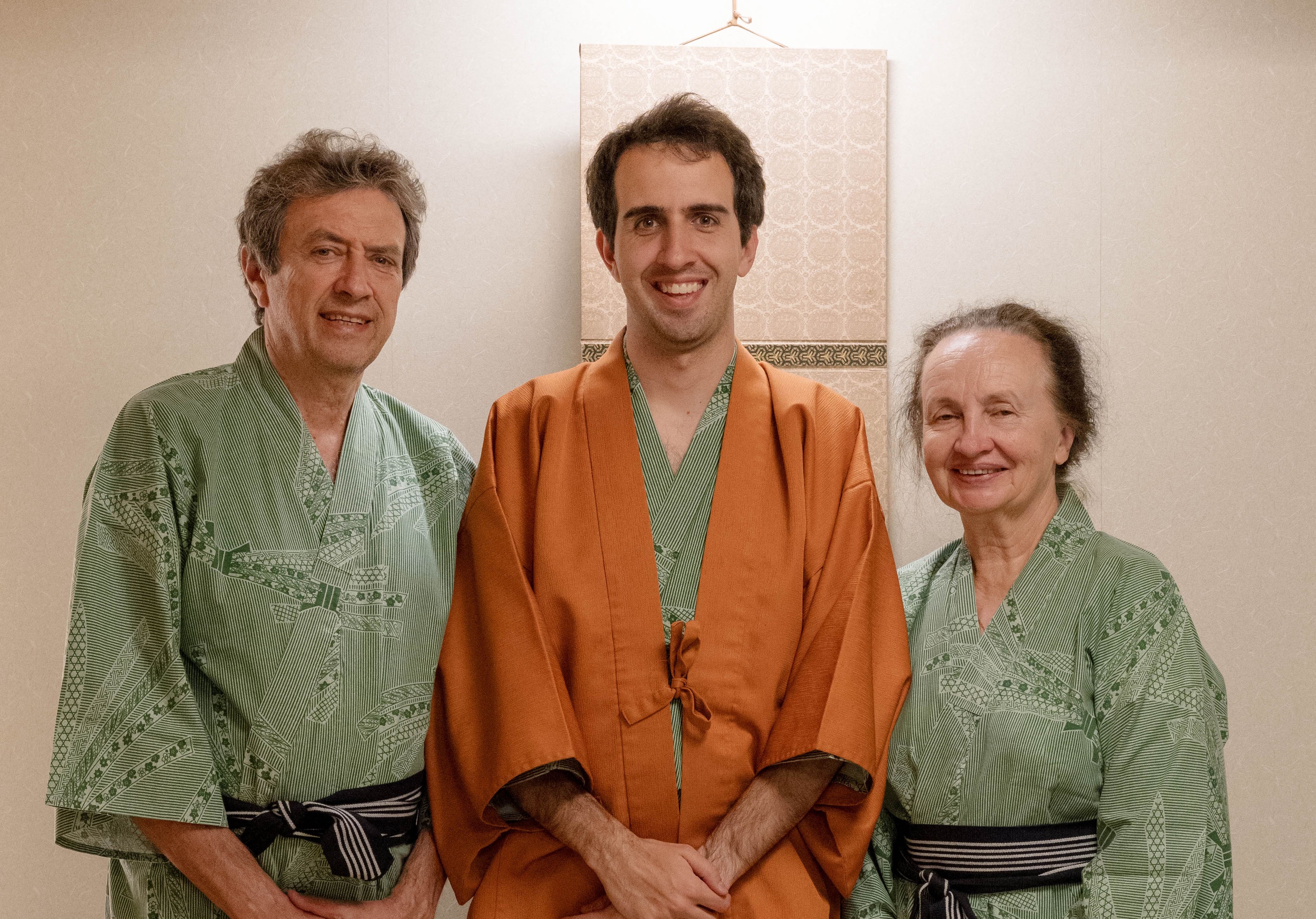 Vadim and parents in yukatas